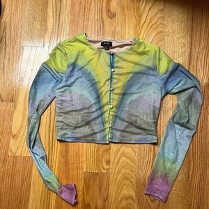 AFRM Mesh Button Top - Never Worn